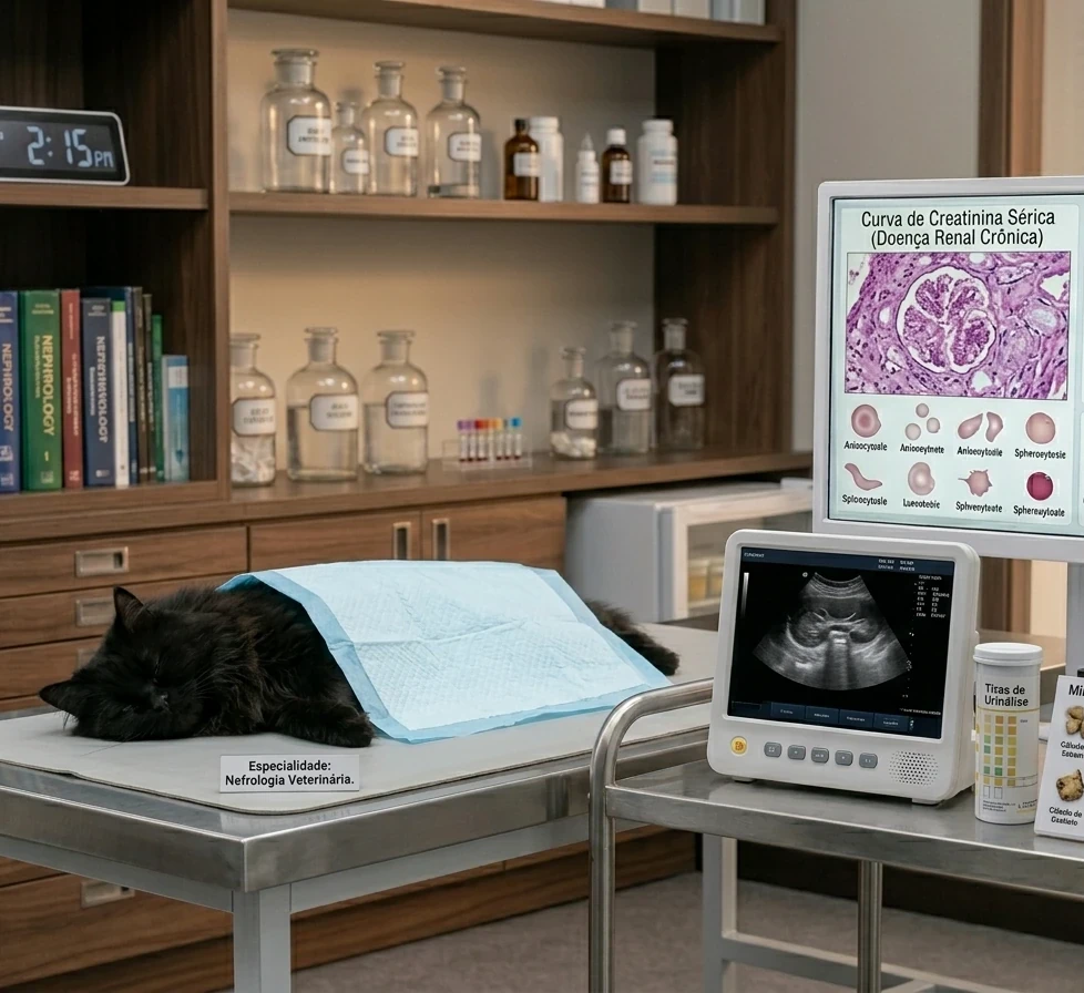 Atendimento de nefrologia veterinária na Agro Curió Clínica Veterinária em São José dos Campos