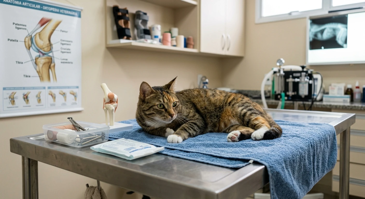 Estrutura para atendimento ortopédico de cães e gatos na Agro Curió Clínica Veterinária em São José dos Campos
