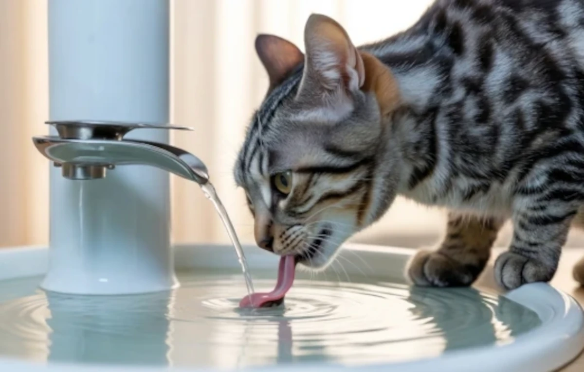 Gato sendo examinado