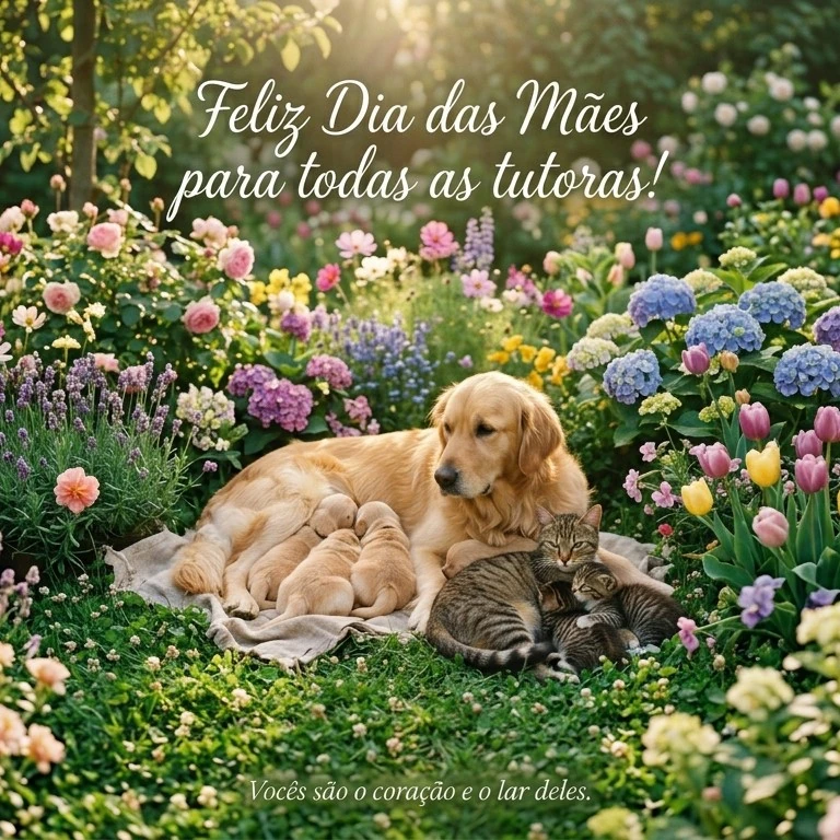Feliz Dia das Mães para todas as mães de pet!