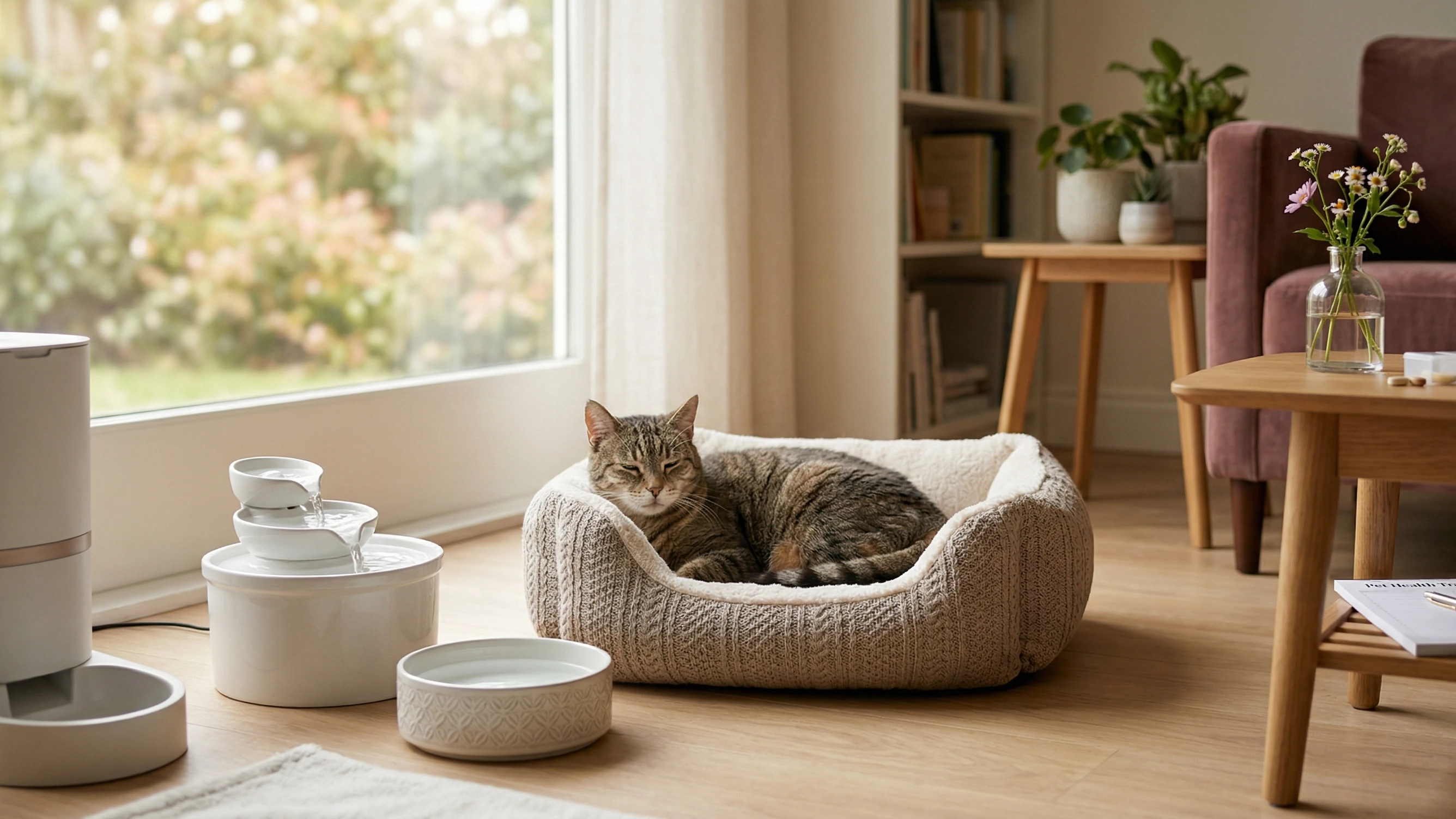 Gato mesa veterinário